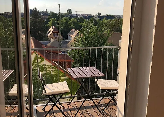 Apartman Helle 1raum Mit Balkon Und Kueche Drezda